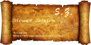 Strompf Zelmira névjegykártya